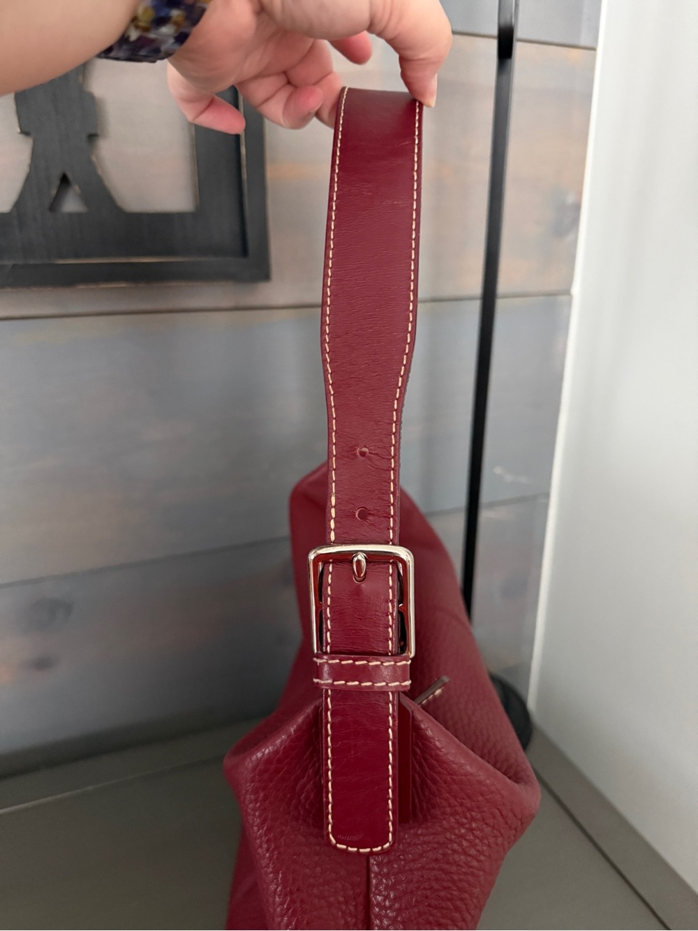 Dooney & Bourke Pebble Leather Hobo - Flawed, Please Read - Picture 7 of 14